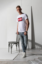 Load image into Gallery viewer, Basic T-shirt with stamp - White - PLM T-Shirts