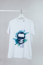Load image into Gallery viewer, Organic T-shirt with stamp - White